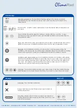 Preview for 2 page of ClimaRad Care H1C-C User Instructions