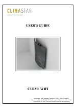 Preview for 1 page of CLIMASTAR CURVE WIFI User Manual