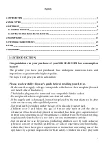 Preview for 3 page of CLIMASTAR SILICIUM 3 IN 1 User Manual