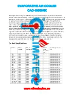 Предварительный просмотр 5 страницы Climate+ CAC-18000NX Instruction Manual