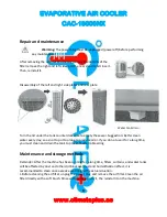 Предварительный просмотр 7 страницы Climate+ CAC-18000NX Instruction Manual