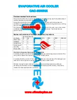 Preview for 10 page of Climate+ CAC-6000NX Quick Start Manual