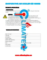 Preview for 3 page of Climate+ CM-18000B Quick Start Manual