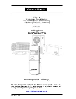 Climate Technology Add-on Refrigerated Air Conditioning Owner'S Manual preview