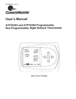 Preview for 1 page of ClimateMaster ATP32U03 User Manual