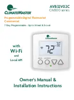 ClimateMaster AVB32V02C Owner'S Manual & Installation Instructions preview