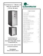 Предварительный просмотр 1 страницы ClimateMaster EarthPure Tranquility TMW Series Installation Operation & Maintenance