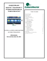 Предварительный просмотр 1 страницы ClimateMaster iGate AWC99U01 Installation Operation & Maintenance