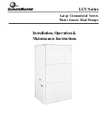 ClimateMaster LCU Series Installation, Operation & Maintenance Instructions Manual предпросмотр