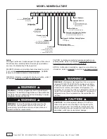 Предварительный просмотр 2 страницы ClimateMaster THW Series Installation, Operation & Maintenance Instructions Manual