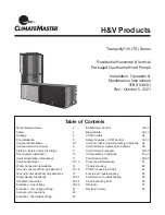 ClimateMaster Tranquility 20 Series Installation, Operation & Maintenance Instructions Manual предпросмотр