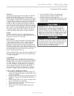 Preview for 5 page of ClimateMaster Tranquility 20 Series Installation, Operation & Maintenance Instructions Manual