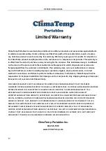 Preview for 17 page of ClimaTemp Portables CPT-12 Operation Manual