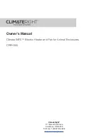 Предварительный просмотр 1 страницы ClimateRight ClimateSAFE CRPH300 Owner'S Manual