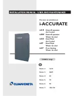 Preview for 1 page of CLIMAVENETA i-accurate Installation Manual - User And Maintenance