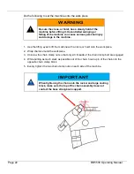 Preview for 24 page of Climax BB5500 Operating Manual