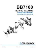 Climax BB7100 Operating Manual preview