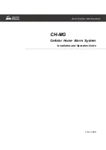 Preview for 1 page of Climax CH-MG Installation And Operation Manual