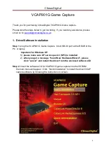 ClimaxDigital VCAP901G Manual preview