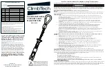 Предварительный просмотр 3 страницы ClimbTech RAF075N Instruction Manual