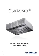 Climecon CLEANMASTER Series Installation Manual preview