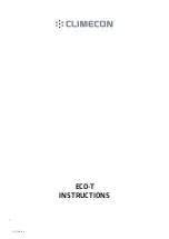 Climecon ECO-T Instructions Manual preview