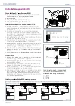 Climecon ECO1 Installation Manual preview