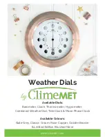 ClimeMET Barometer User Manual предпросмотр