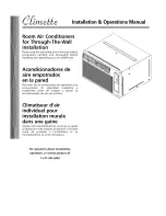 Climette 23-11-2250N-003 s Installation & Operation Manual preview