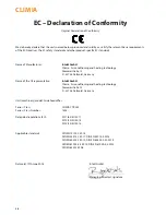 Preview for 20 page of CLIMIA CTK 240 Operating Manual