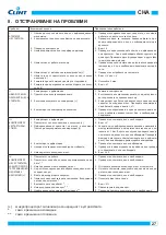 Предварительный просмотр 27 страницы Clint CHA 666-18012 Series Installation, Use And Maintenance Manual