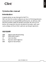 Preview for 3 page of Clint F3 User Manual