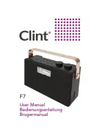 Preview for 1 page of Clint F7 User Manual