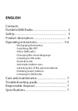 Preview for 3 page of Clint P1DAB-Y User Manual