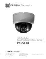 Preview for 1 page of Clinton Electronics CE-D958 User Manual