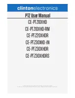 Preview for 1 page of Clinton Electronics CE-PTZ10XHD User Manual