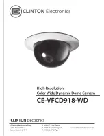 Preview for 1 page of Clinton Electronics CE-VFCD918-WD User Manual