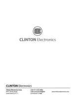 Preview for 17 page of Clinton Electronics ce-x109 Instruction Manual