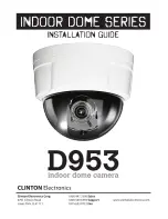 Preview for 1 page of Clinton Electronics D953 Installation Manual