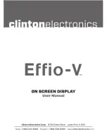 Preview for 1 page of Clinton Electronics Effio-V ATR-EX User Manual