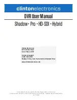 Предварительный просмотр 94 страницы Clinton Electronics Shadow Pro User Manual