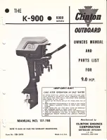 Preview for 1 page of Clinton 6000 Series Owner'S Manual And Parts List