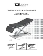 Preview for 1 page of Clinton 85100 Operation, Care & Maintenance