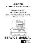 Clinton 870LCD Service Manual preview