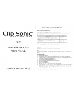 Clip Sonic PD153 Instruction Manual preview