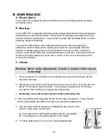 Preview for 22 page of Clipper GC25E UP Owner'S Manual