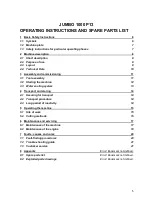 Предварительный просмотр 5 страницы Clipper Jumbo 1000 P13 Operating Instructions Manual