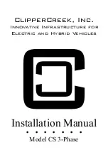 ClipperCreek CS 3-Phase Installation Manual предпросмотр