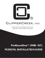 ClipperCreek ProMountDuo PMD-10T Installation Manual предпросмотр