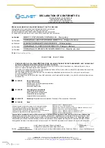 Preview for 38 page of CLIVET Ceiling & Floor-SL 2 IF2 53M Series Manual For Installation, Use And Maintenance